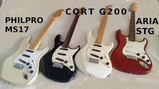 Cort G200, Philpro MS17, Aria STG series. Хорошая электрогитара для начинающих. Выбор первой гитары