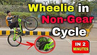 How to WHEELIE in Non Gear Cycle? | @mtbpytho