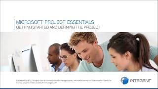 Microsoft Project Training - Module 01 & 02: Getting Started & Defining the Project with MS Project