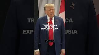 Trump critica al G7 por expulsar a Rusia