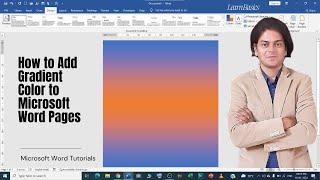 How to Add Gradient Color to Microsoft Word Pages?