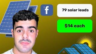 facebook ads for solar ($14 leads)