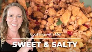 How to Make Sweet & Salty Holiday Chex Mix Without the Spice | So Addictive