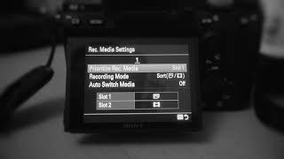 Sony A7RIII - Quicktip 1 - SD Card Recording Media Settings