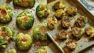 HEALTHY RECIPES | Crispy Smashed Brussels Sprouts | The Perfect Veggie Side Dish!