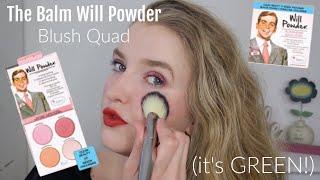 *NEW* The Balm Will Powder Blush Quad| (it's green & clean!)