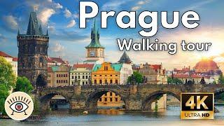 Prague, Czech Republic | 4K 60FPS HDR "Walking Tour" | With subtitles!