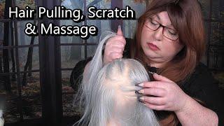 ASMR Hair Pulling, Scalp Scratching with Long Nails, Scalp Oiling, Scalp Massage for Dry Scalp