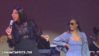 Tamar & Tank Call Le'Andria Johnson on Stage "Oh How I Love The Name Jesus" (2023)