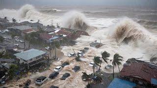 Now tsunami in Philippines! Super Typhoon Pepito creates monster waves in Catanduanes