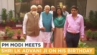 PM Modi meets Shri LK Advani Ji on his birthday