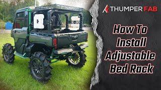 Thumper Fab UTV Adjustable Bed Rack Install