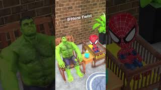 Lil Spidey is So Annoying he's making hulk angry #gta #animatedshort #spiderman