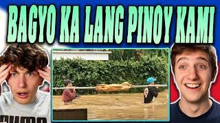 Americans React To BAGYO KA LANG!! PINOY KAMI! Filipino Funny Moments!