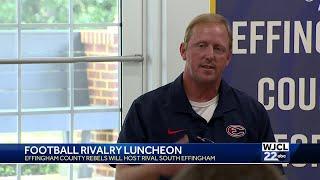 Rival coaches speak at Rotary Club of Effingham County