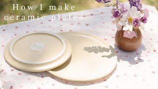 How I make ceramic plates | The entire pottery process