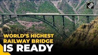 J&K: Indian Railway conducts trial run on World’s Highest Railway Bridge ‘Chenab’ in Reasi