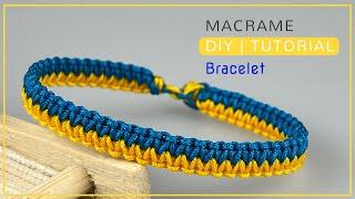 Easy macrame bracelet for beginners | Simple macrame bracelet tutorial | Bracelet handmade tutorial