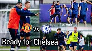 MANCHESTER UNITED VS CHELSEA PREVIEW! | Training Session Highlights