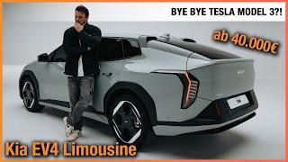 Kia EV4 Limousine (2025) Der NEUE Tesla Model 3 Gegner ab 40.000€?! Review | Test | Preis | GT-Line