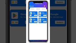 Free ₹10,₹40,₹80,₹100 Google Play Redeem Code For Play Store | Free Redeem Code App 2023 #shorts