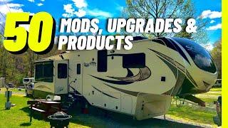 50 RV MODS & UPGRADES done over 2 years of FULL TIME RV Living