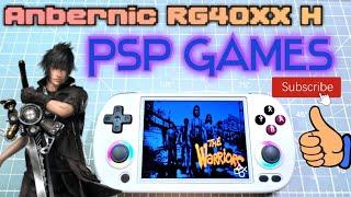 Anbernic RG40XX H testing PSP games I Awesome Retro handheld I PlayStation Portable