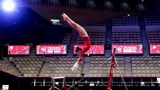 Leanne Wong (USA) - Uneven Bars - 2021 World Championships - Podium Training