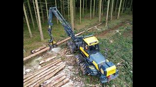 4K| *14,5m Kran* Ponsse Bear • Herzog Forsttechnik • C55 & H6 • HarvesterAction • Ponsse Logging