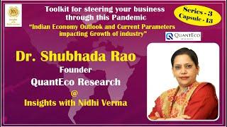 Shubhada Rao speaks on Indian Economy outlook and Current Parameters impacting Growth of industry