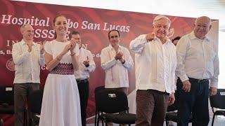 Inauguración de la Clínica Hospital ISSSTE Cabo San Lucas, desde Baja California Sur