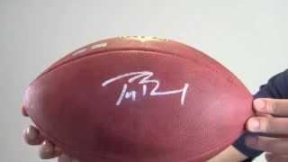 Autographed Tom Brady Offical Game Ball