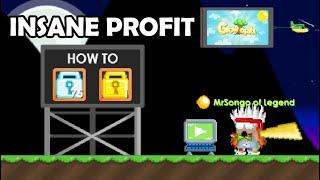 How many WL PROFIT i made from Billboard Update! | GrowTopia