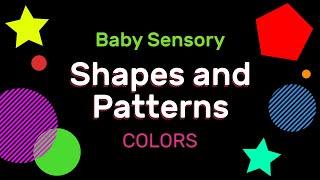 Calming Baby Sensory Animation - Colored Shapes and Patterns for Visual Stimulation