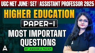 UGC NET/SET Preparation 2025 | Higher Education Most Important Question | By Anshika Ma'am