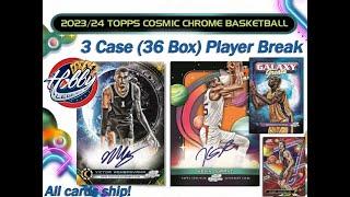 2024 Topps COSMIC CHROME 3 Case (36 Box) Player Break#1 eBay 12/30/24