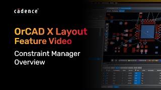 Constraint Manager Overview | OrCAD X