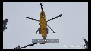 Using a smoke generator to get spotted by a helicopter.