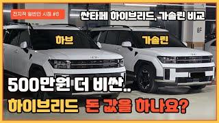 500만원 더 비싼 싼타페 하이브리드 돈 값을 하나요??