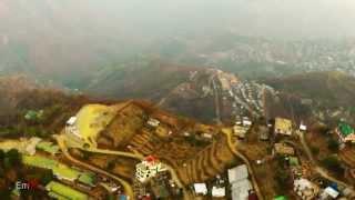 AERIAL VIEW OF HERMON VENG, DURTLANG LEITAN, MIZORAM, INDIA