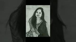 Jannat Zubair drawing step by step️| Pencil Sketch #portrait #art #shorts #youtubeshorts #ytshorts
