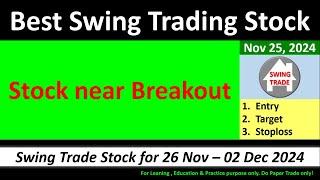 Best SWING TRADING Stock for 26 Nov 2024 | Best Breakout STOCK for tomorrow | swing stock for 26 nov