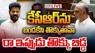 LIVE⭕-నోరు జారితే చీరేస్తా .. రేవంత్ దెబ్బకు | CM Revanth Reddy VS Harish Rao | CVR News