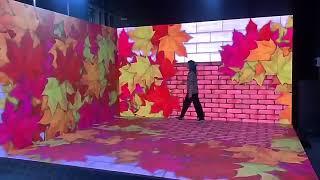Immersive P3.91 floor and wall LED interactive display screen