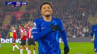 Jadon Sancho First Chelsea Goal, Southampton vs Chelsea (1-5) All Goals and Highlights