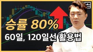 【장기선 매매】 승률 80%!! 가끔 오는 60일선, 120일선 활용한 필승 매매방법