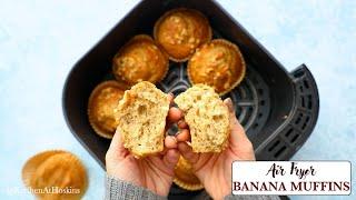 Air Fryer Banana Muffins | Air Fryer Muffins