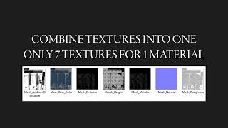How to Combine/Connect different/multiple Textures into One object from Substance Painter