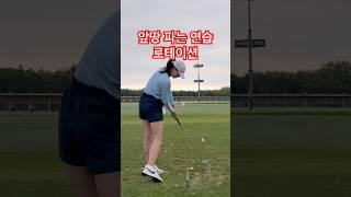 아이언 임팩트 만드는 연습 #골프 #golfswing 왼손 로테이션