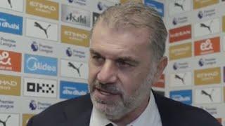 Man City 0-4 Spurs Ange Postecoglou Interview | Manchester City v Tottenham Hotspur | Premier League